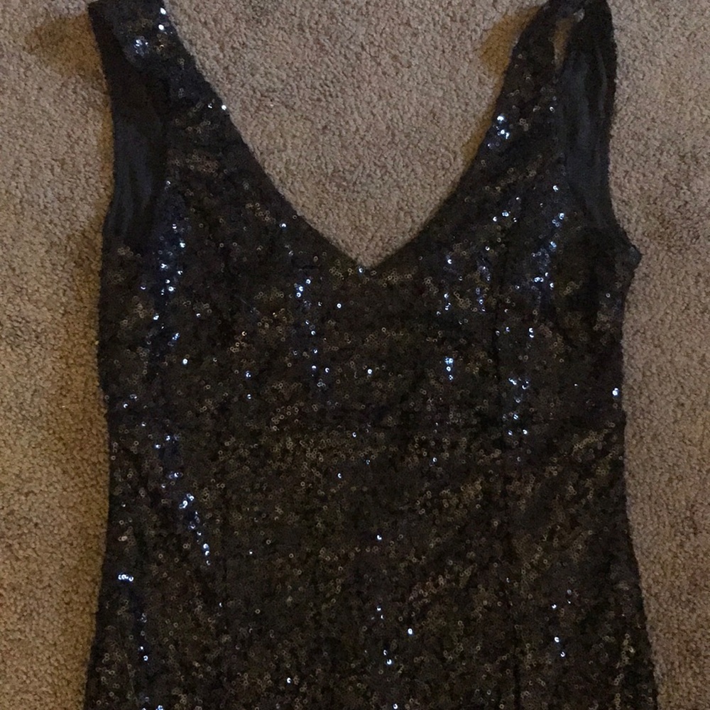 Black sequin dress